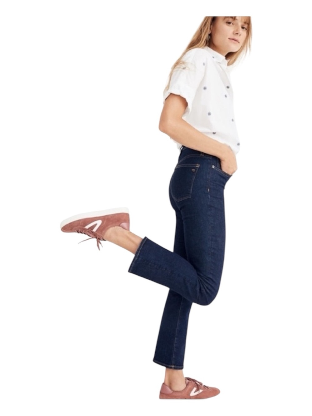 Madewell Cali Demi Boot in Lucille Wash size 28